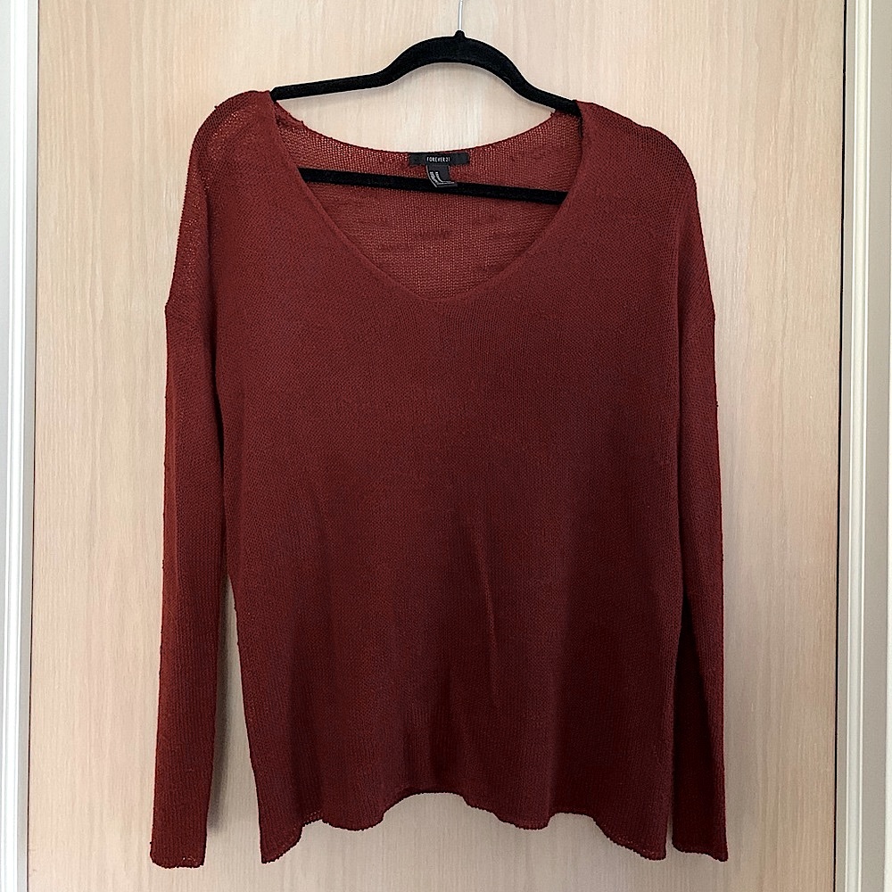 Deep Burgundy Sweater